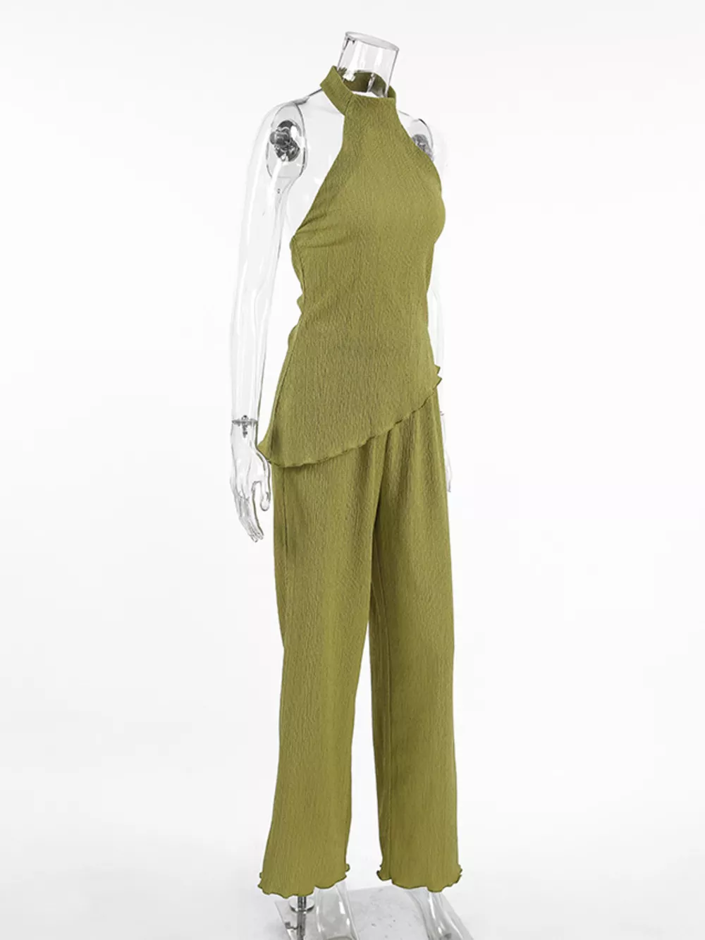 Sleeveless Top and Wide-Leg Pants Two-Piece Set, image 11