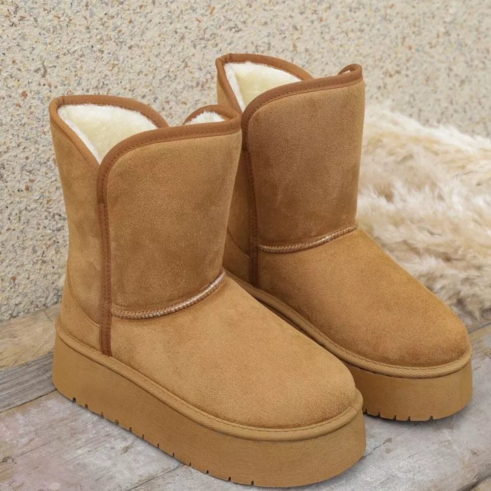 Round Toe Platform Boots, image 4