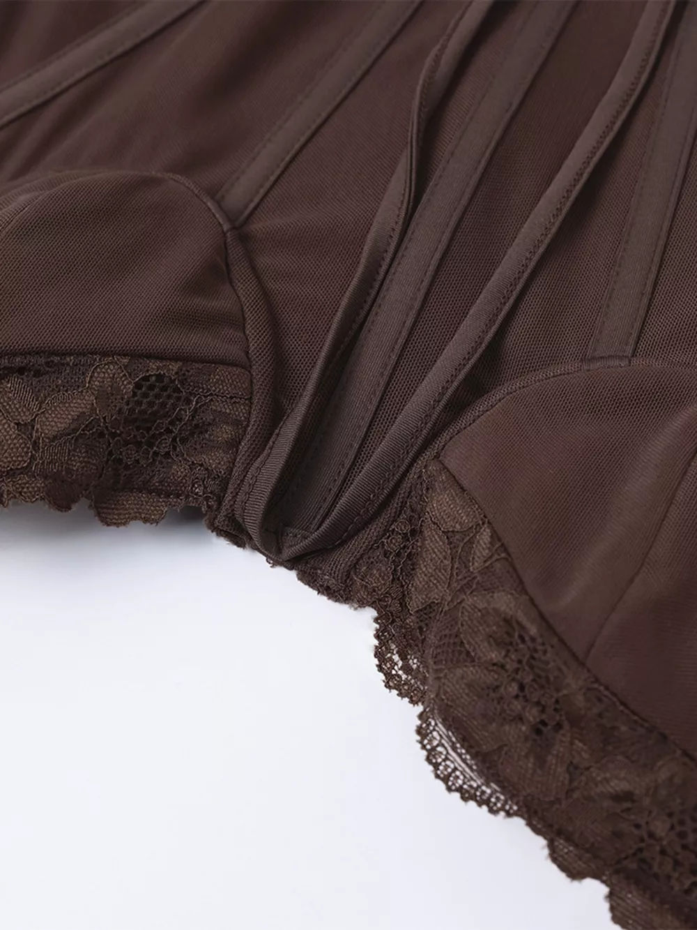 Lace Trim Sweetheart Neck Maxi Dress, image 13