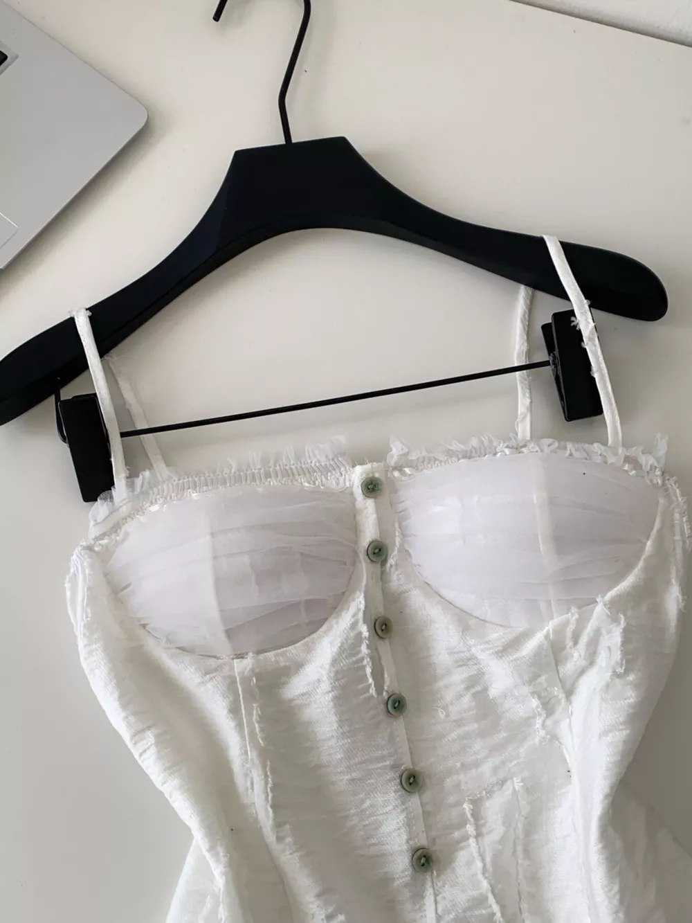 Lace Trimmed Ruffled Hem Tank, image 10