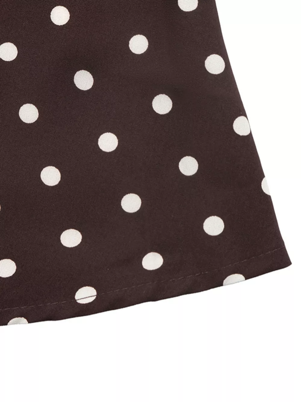 Polka Dot Square Neck Long Sleeve Maxi Dress, image 11