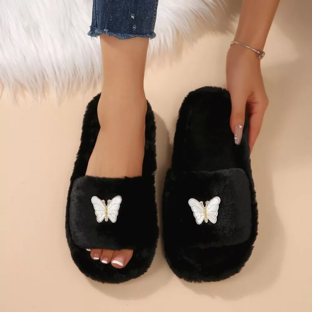 Butterfly Open Toe Slippers