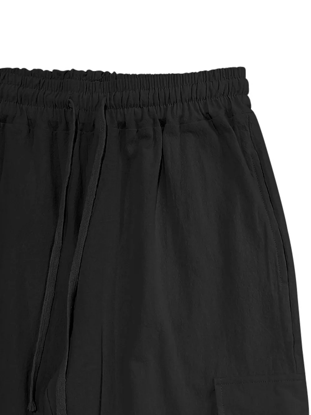 Men's Full Size Casual Cargo Pants with Drawstring Waist Plus Size, image 4