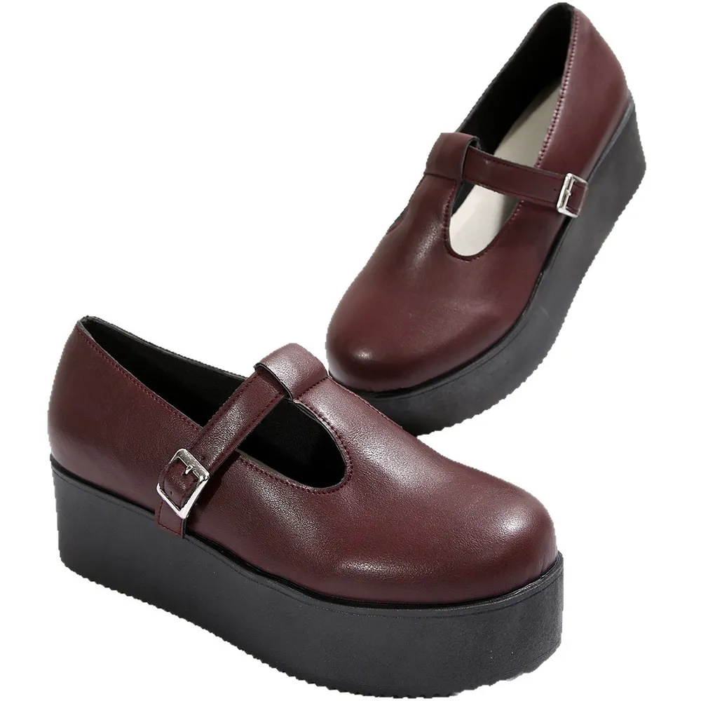 Round Toe Platform Loafers, image 2