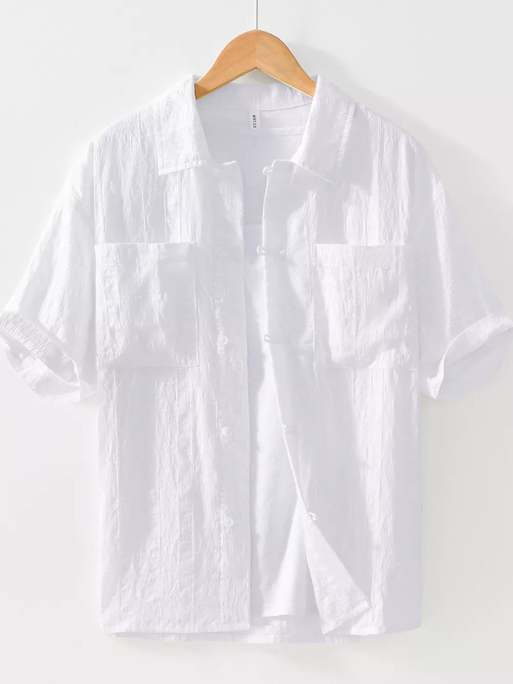 Men's Plus Size Casual Button Up Short Sleeve Shirt, image 7