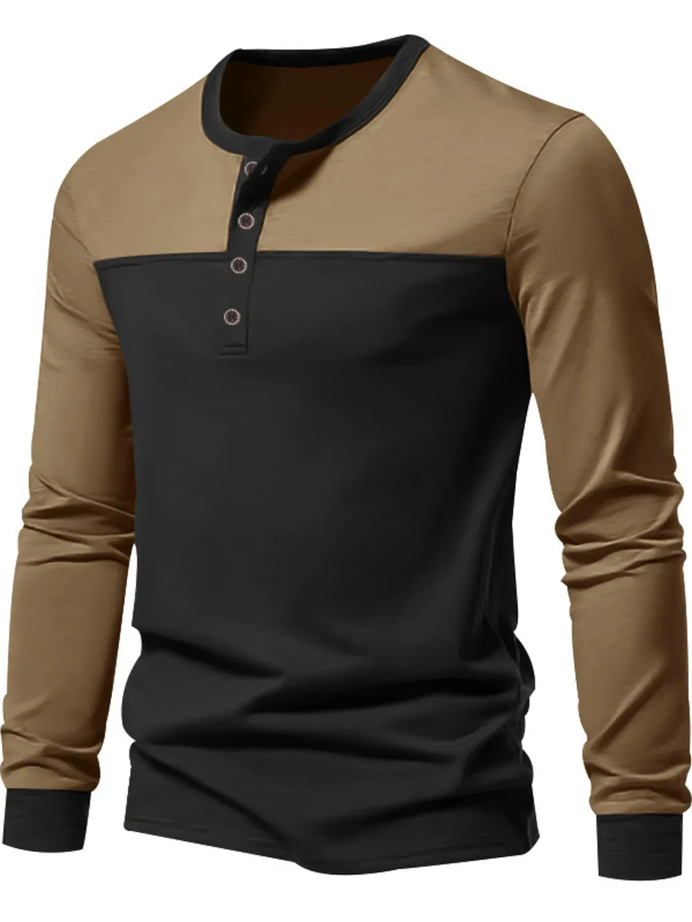 Men's Full Size Button Detail Short Sleeve Top Plus Size, image 7