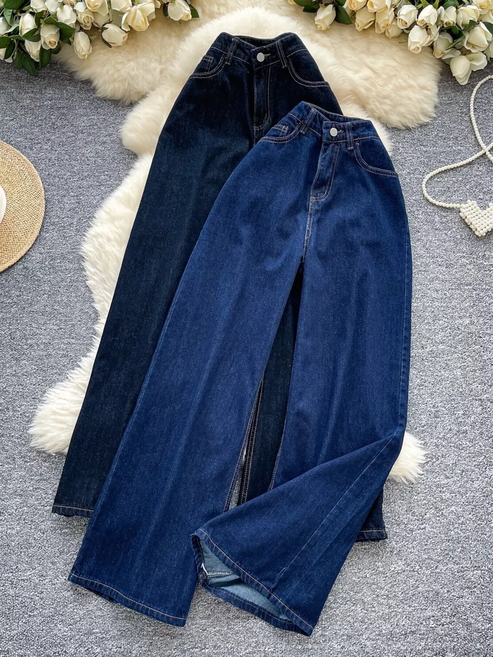 High Waist Wide Leg Jeans, image 2