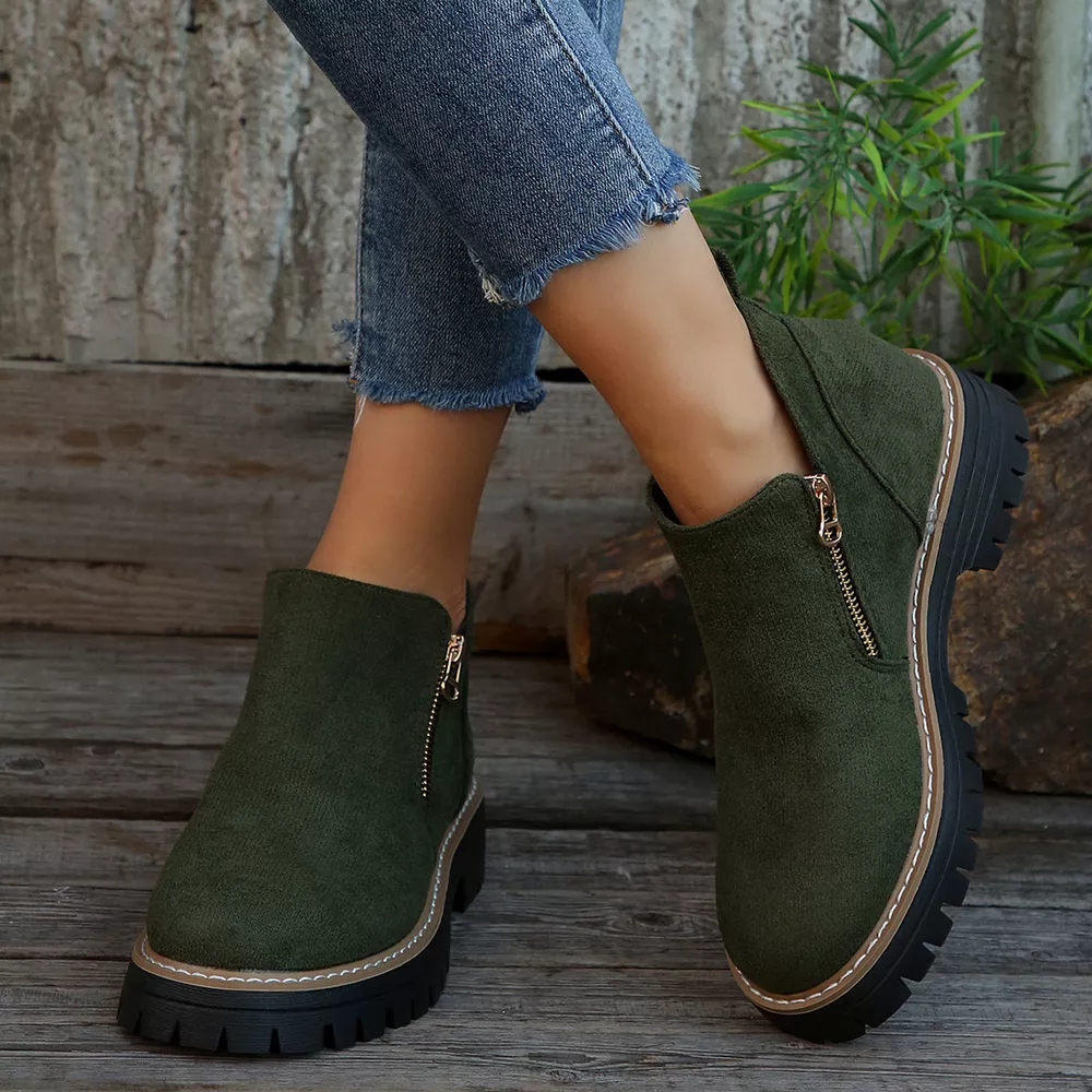 Ankle Boots with Zipper Detail, image 3