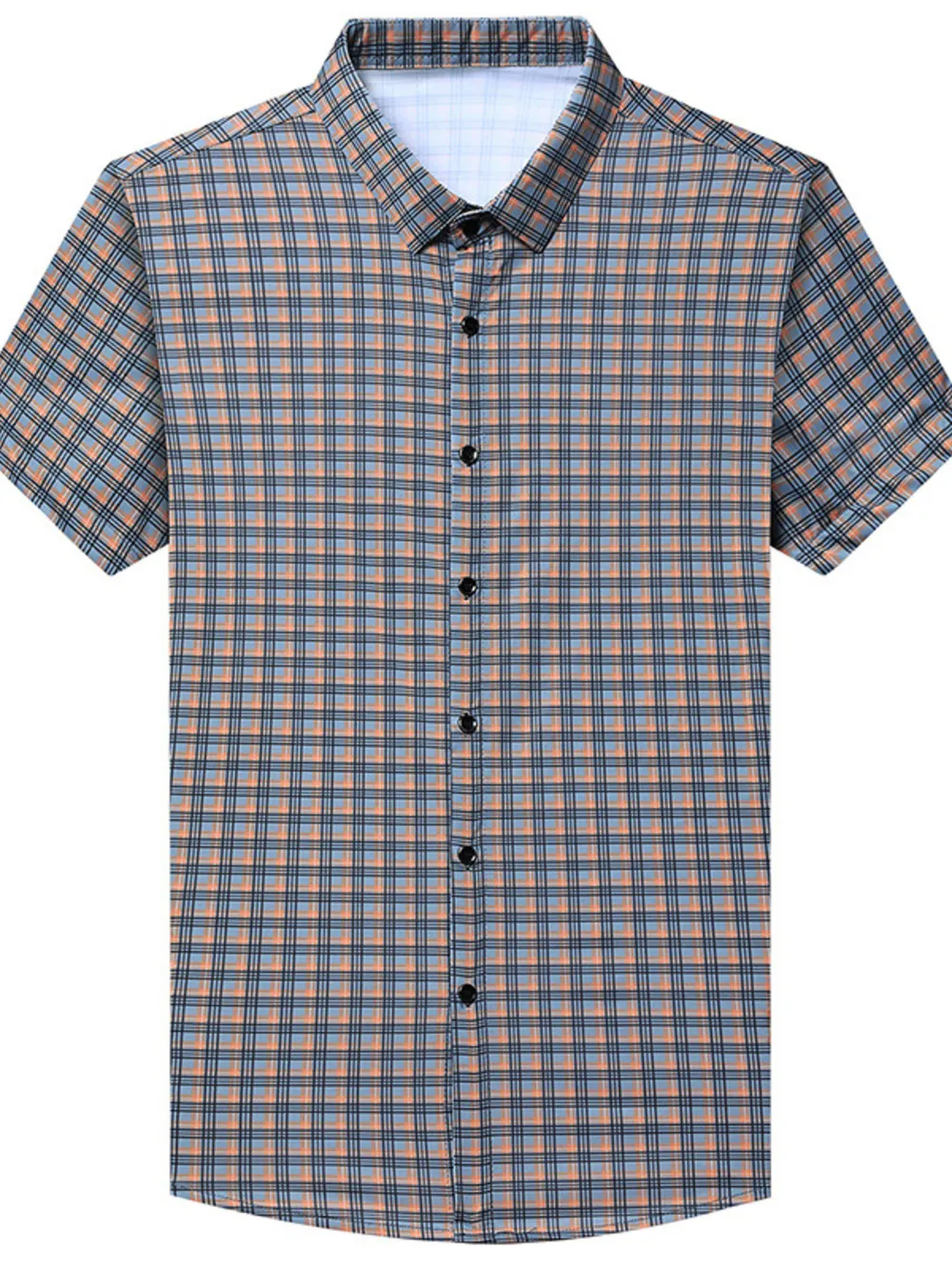 Men's Plaid Short Sleeve Casual Shirt, image 2