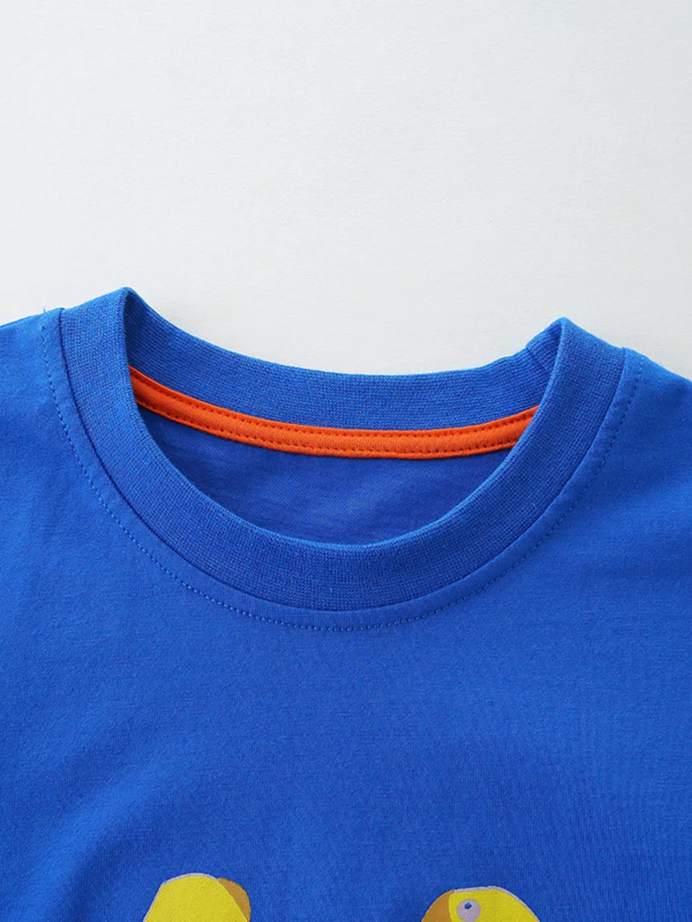 Children's Excavator Graphic Round Neck T-Shirt, image 2