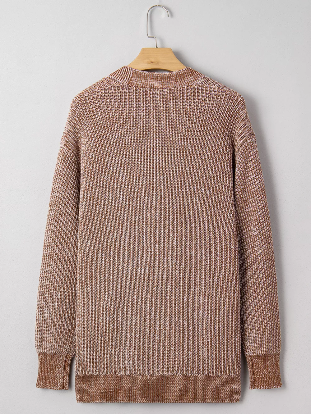 Open Front Dropped Shoulder Cardigan with Pockets, image 8
