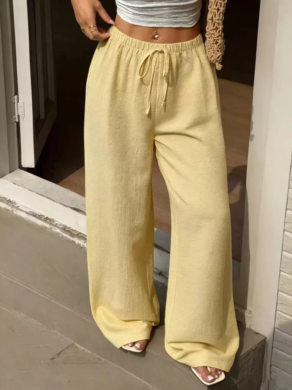 Plus Size High-Waisted Wide-Leg Pants, image 2