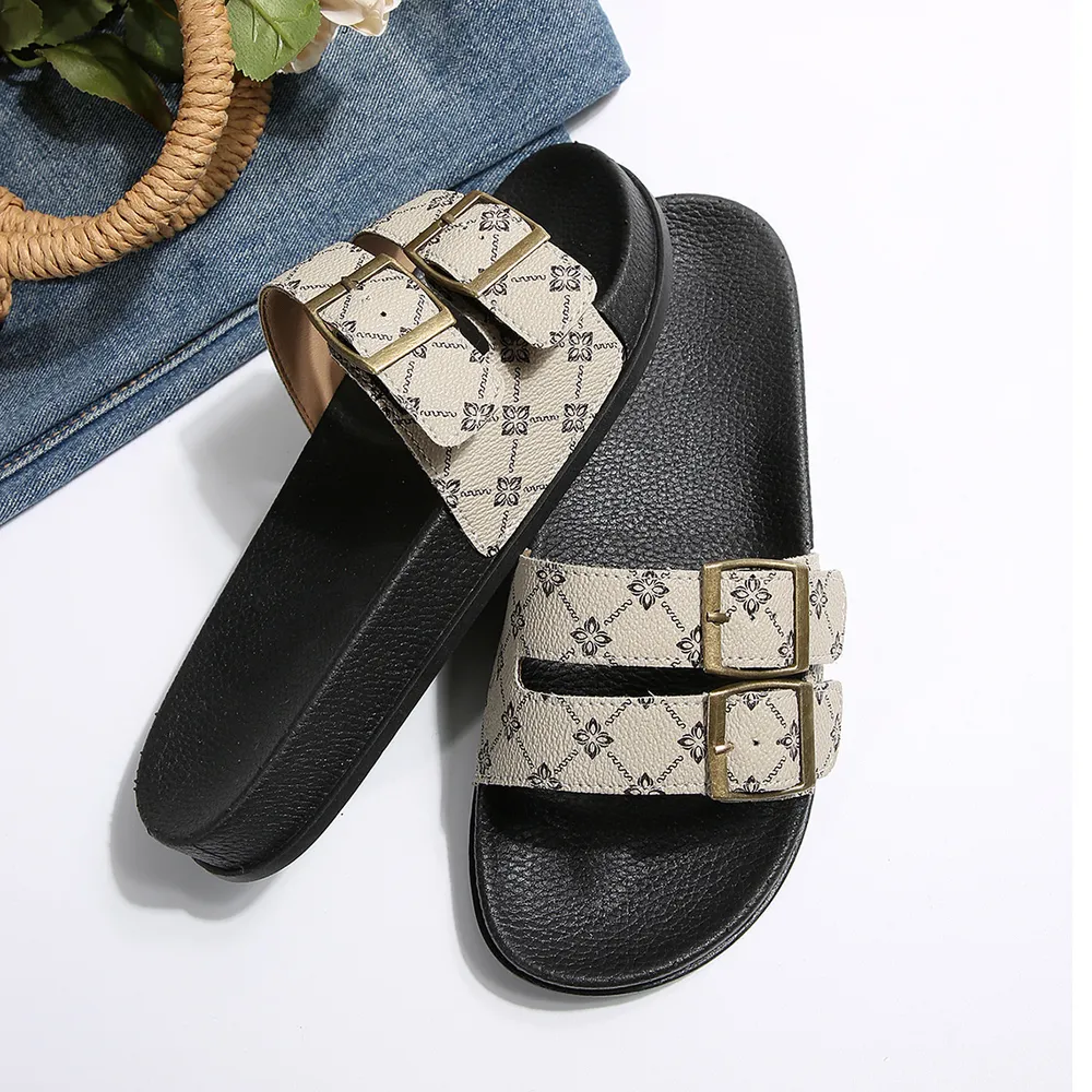 Open Toe Double Buckle Sandals, image 20