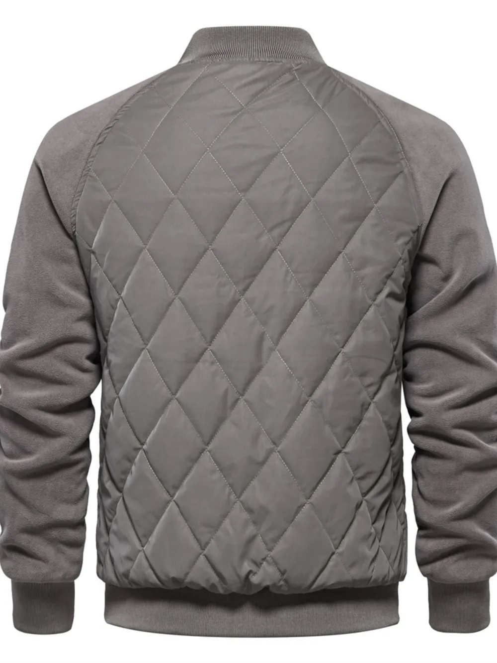 Men's Quilted Snap Down Long Sleeve Jacket, image 22