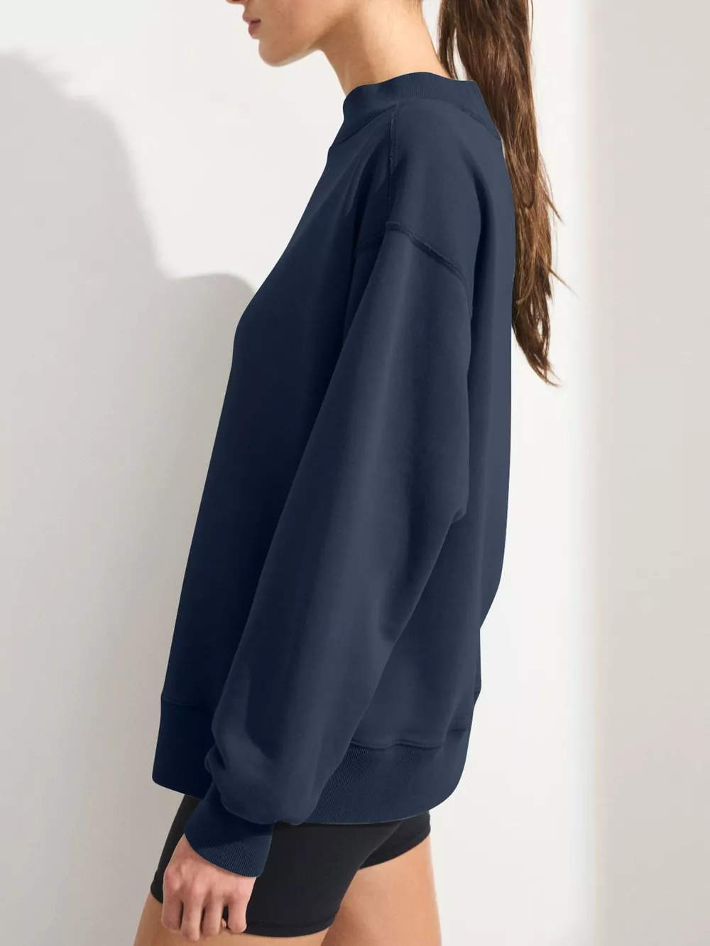 Mock Neck Oversized Sweatshirt, image 8