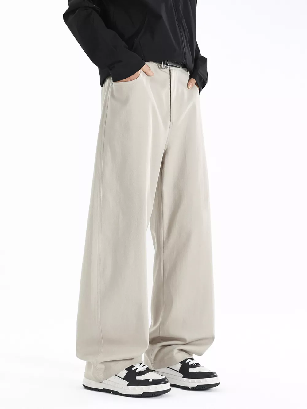 Men's Plus Size Wide Leg Casual Pants, image 2