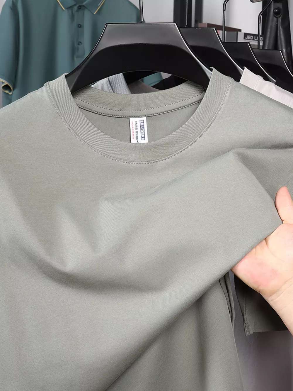 Men's Plus Size Round Neck Half Sleeve T-Shirt, image 6