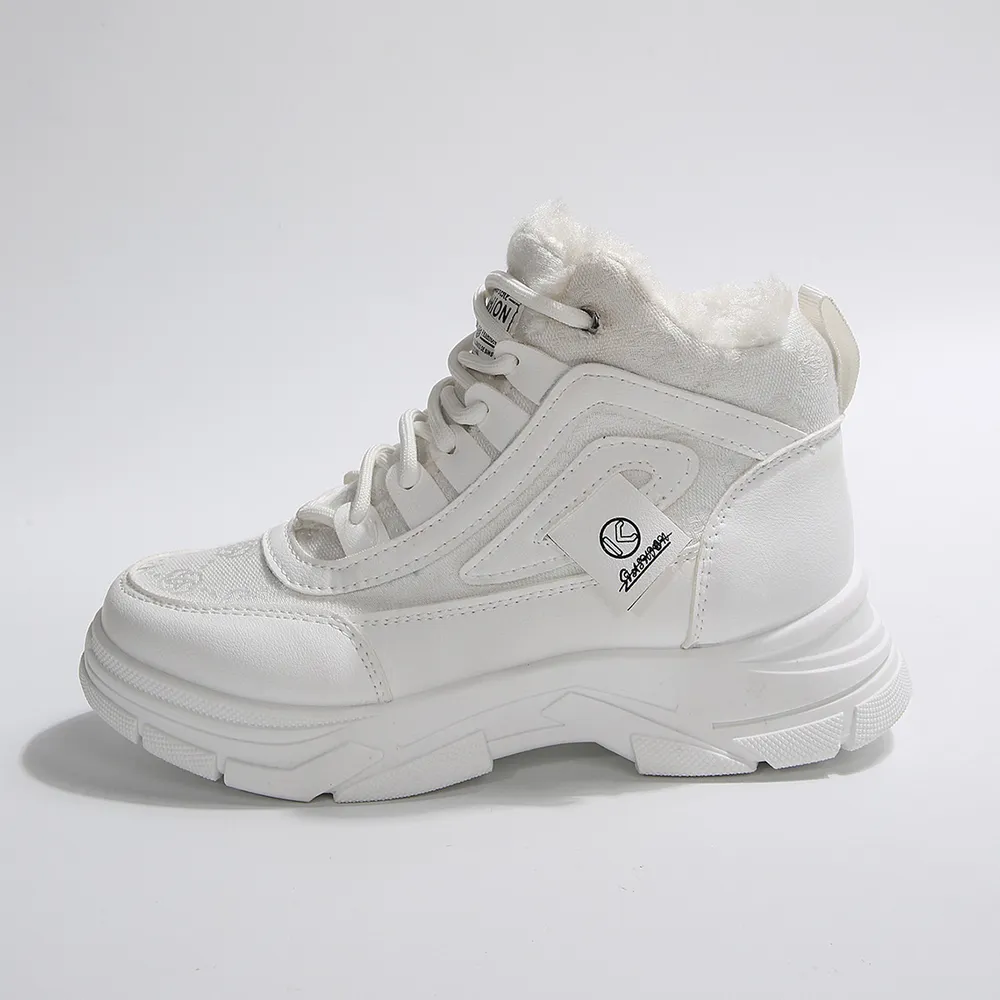 High-Top Platform Chunky Sneaker Boots with Lace-Up, image 11