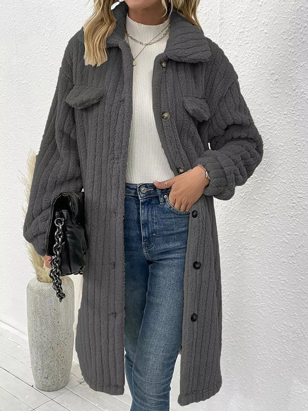 Button-Down Longline Outerwear, image 4
