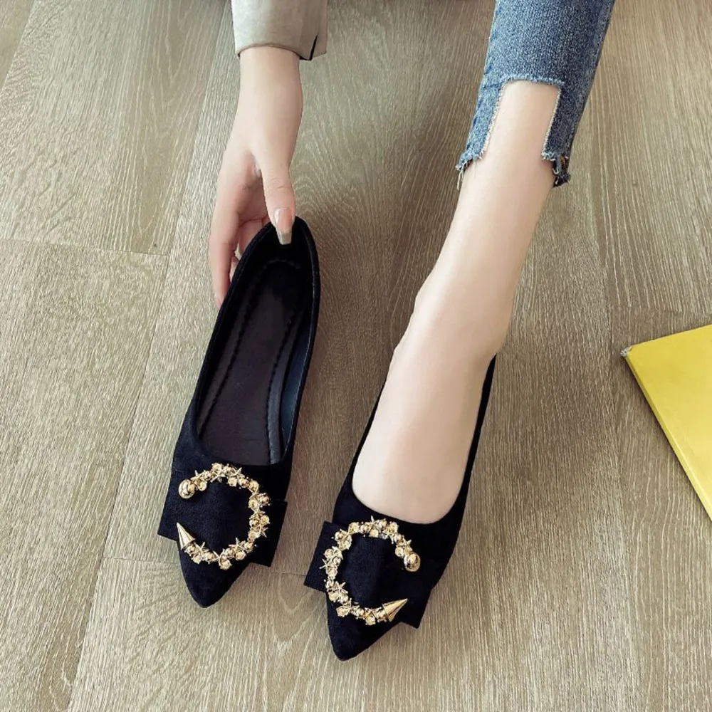 Point Toe Flat Slip-Ons, image 3