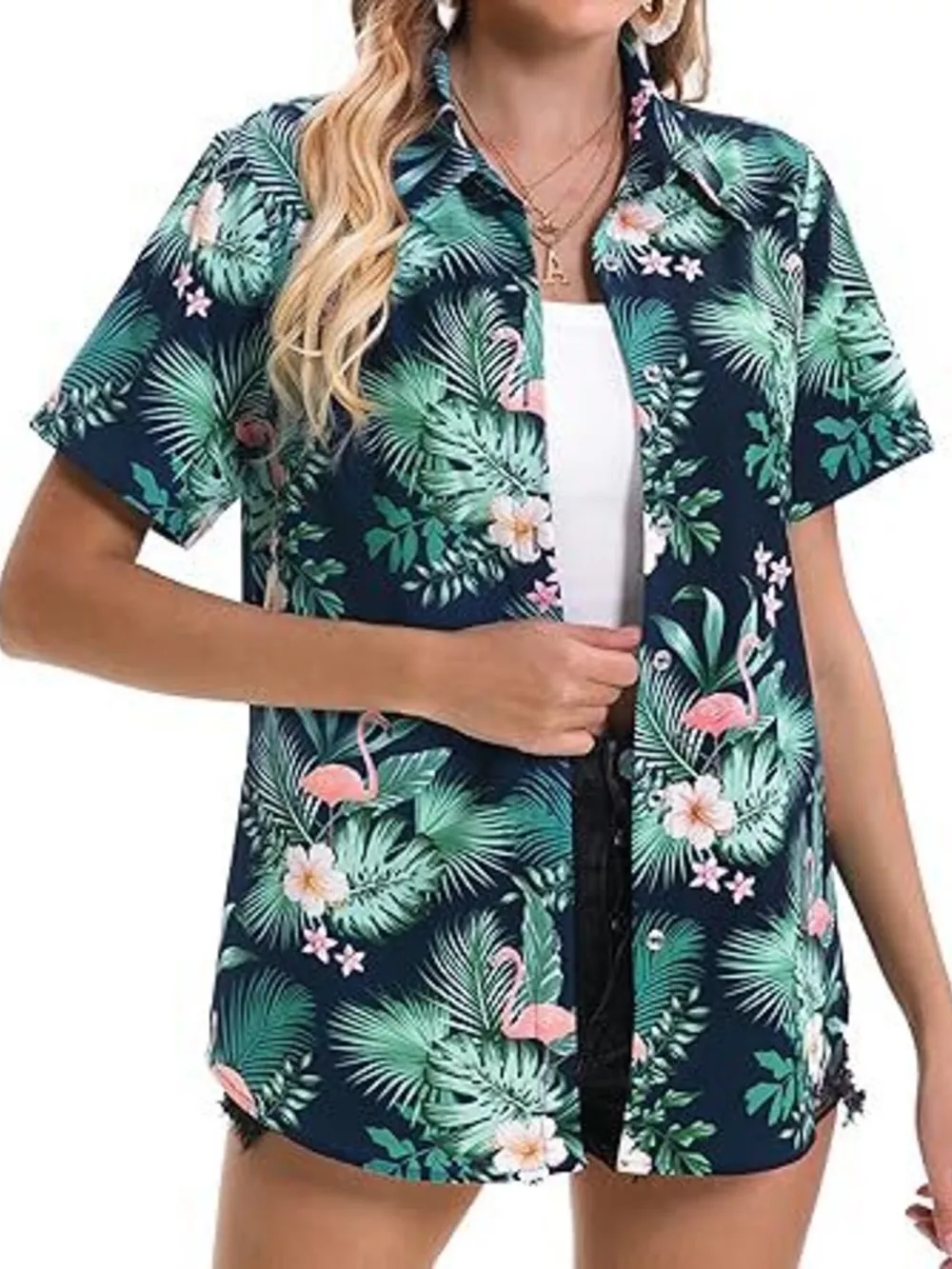 Plant Print Short Sleeve Shirt, image 30