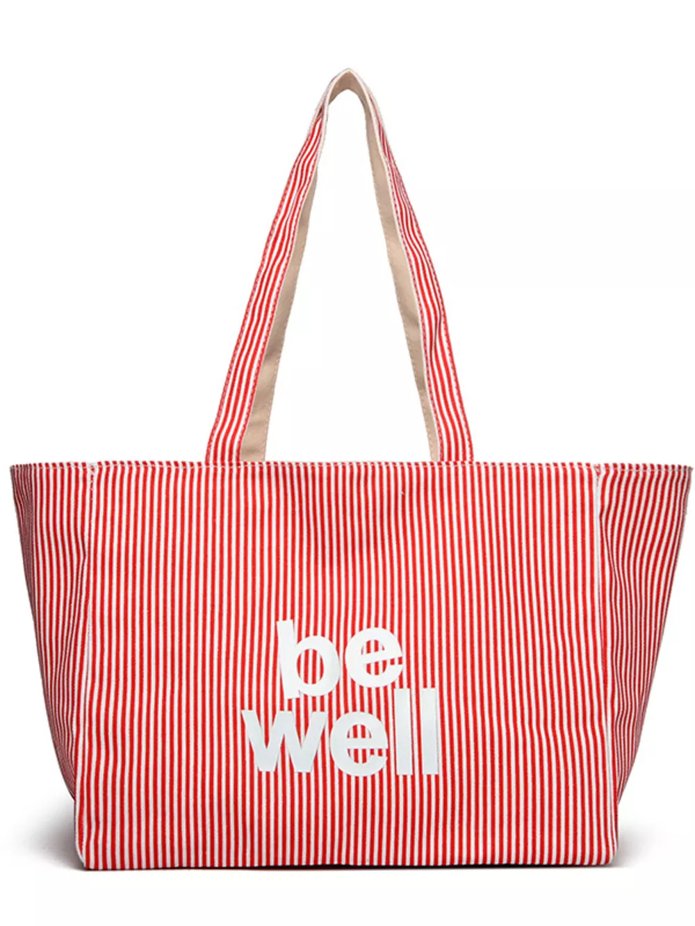 Striped Canvas Duffel Bag, image 3