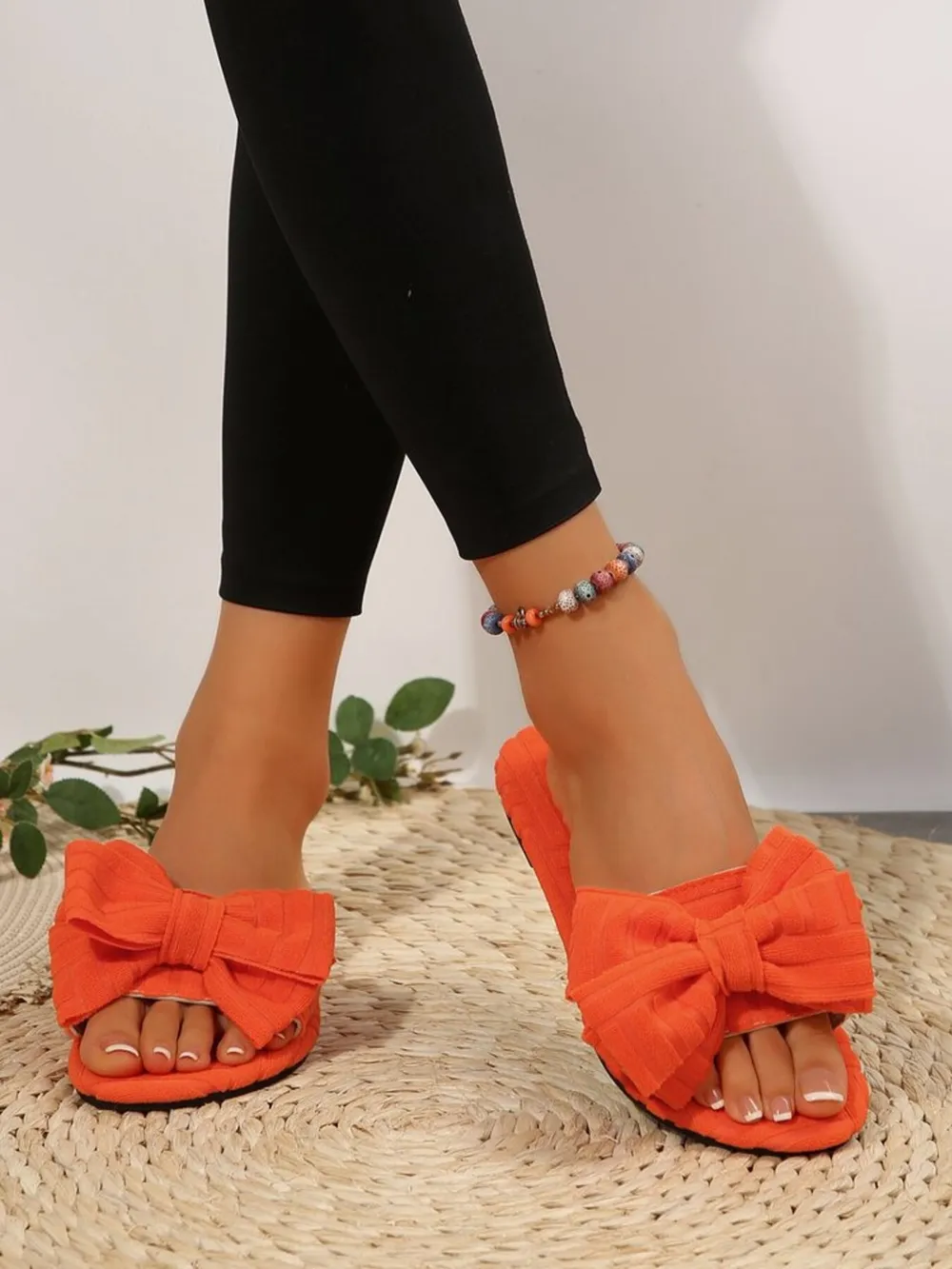 Bow Knot Open Toe Slippers, image 10