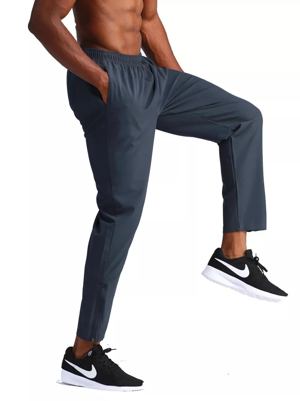 Men's Full Size Lightweight Running Active Pants Plus Size, image 4