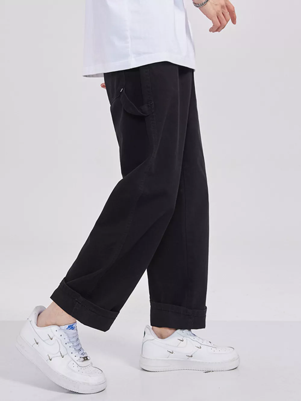 Men's Full Size Loose Fit Cargo Jeans Plus Size, image 7