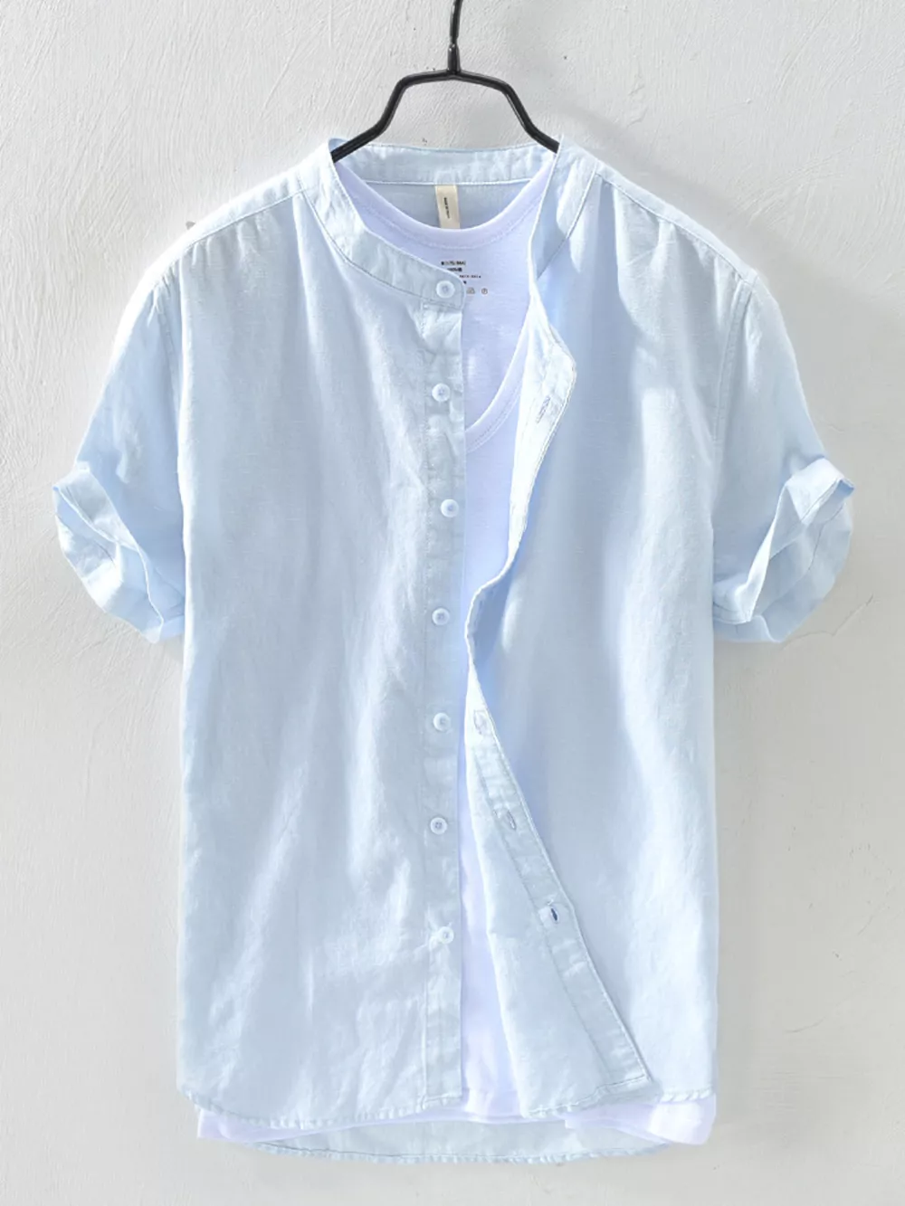 Men's Full Size Button Up Short Sleeve Shirt Plus Size