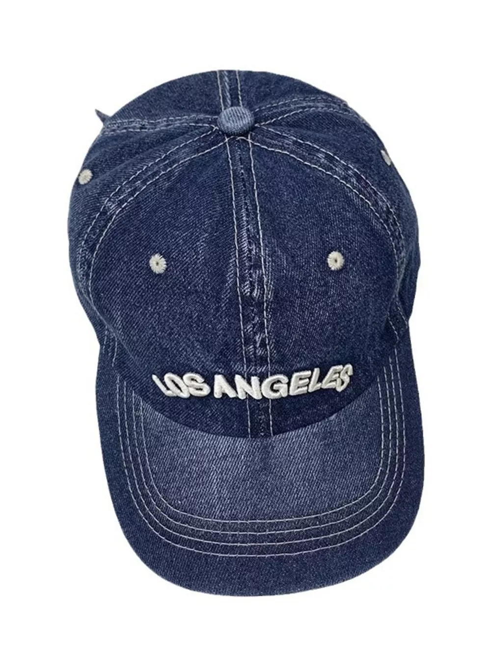 Casual Embroidered Denim Baseball Cap, image 5