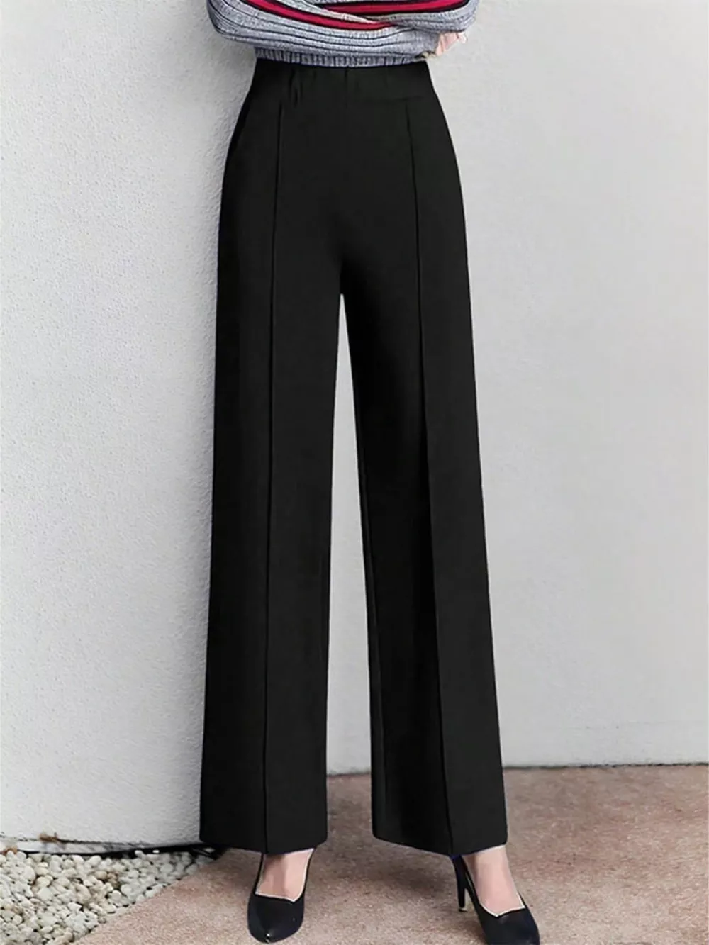 High-Waisted Wide Leg Pants