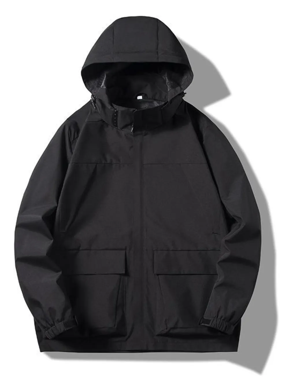 Men's Plus Size Hooded Windproof Outdoor Jacket