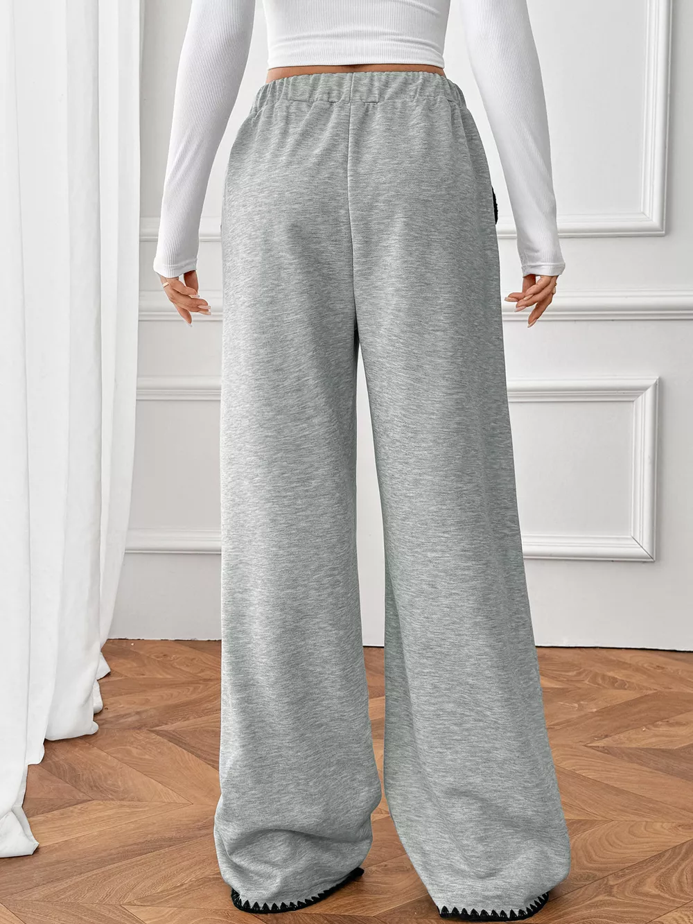 Wide-Leg Drawstring Pants, image 5