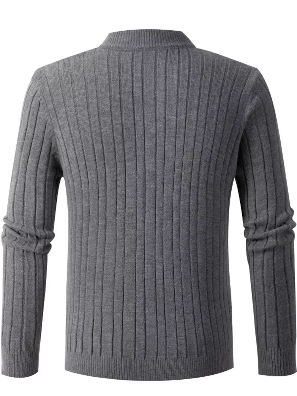 Men's Full Size Cable Knit Half-Zip Sweater Plus Size, image 10