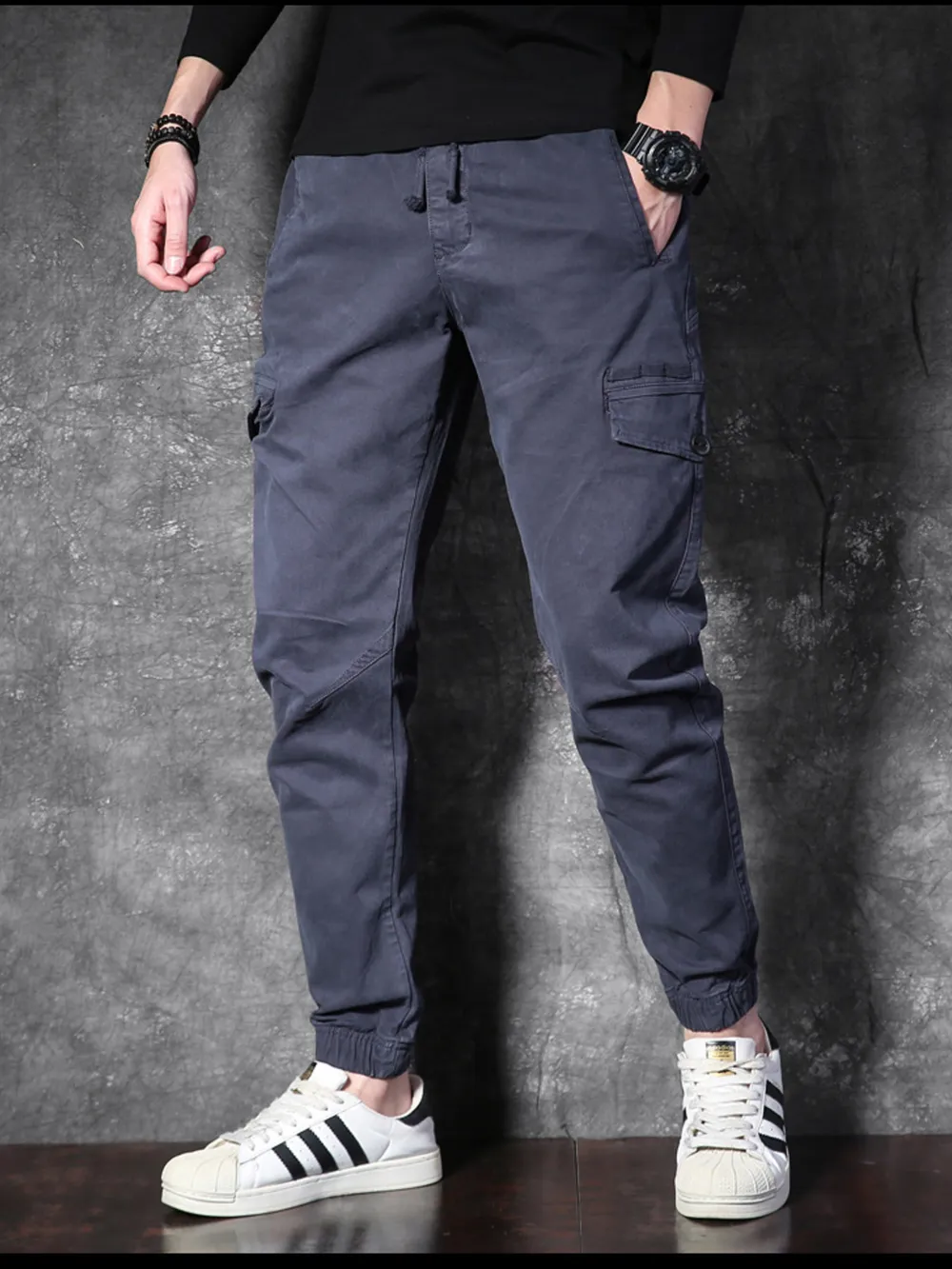 Men's Cargo Pants with Drawstring, image 13