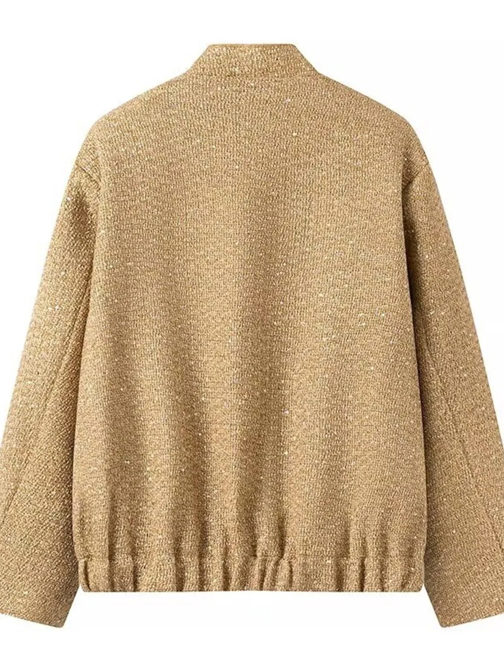 Sequin Long Sleeve Jacket with Pockets, image 8