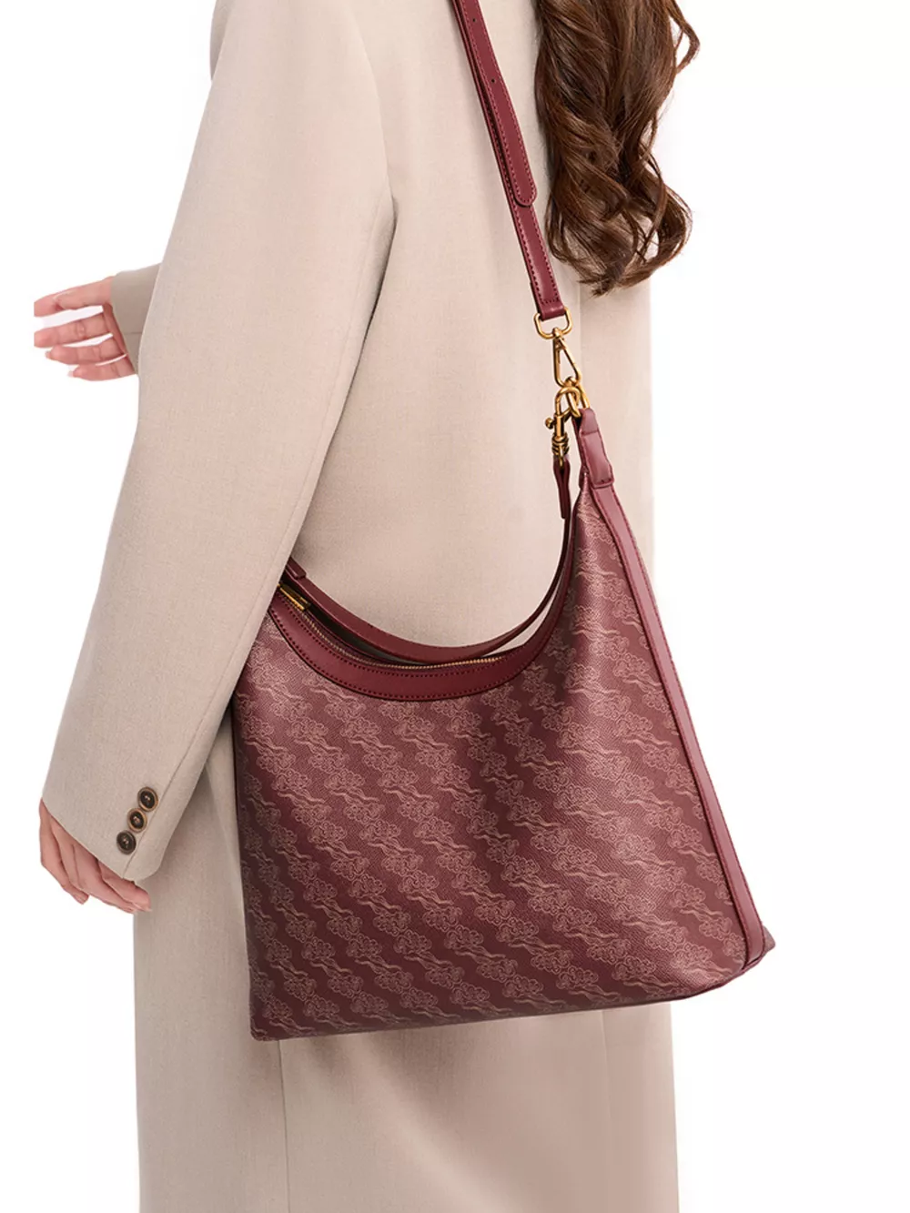Printed PU Leather Shoulder Bag, image 6