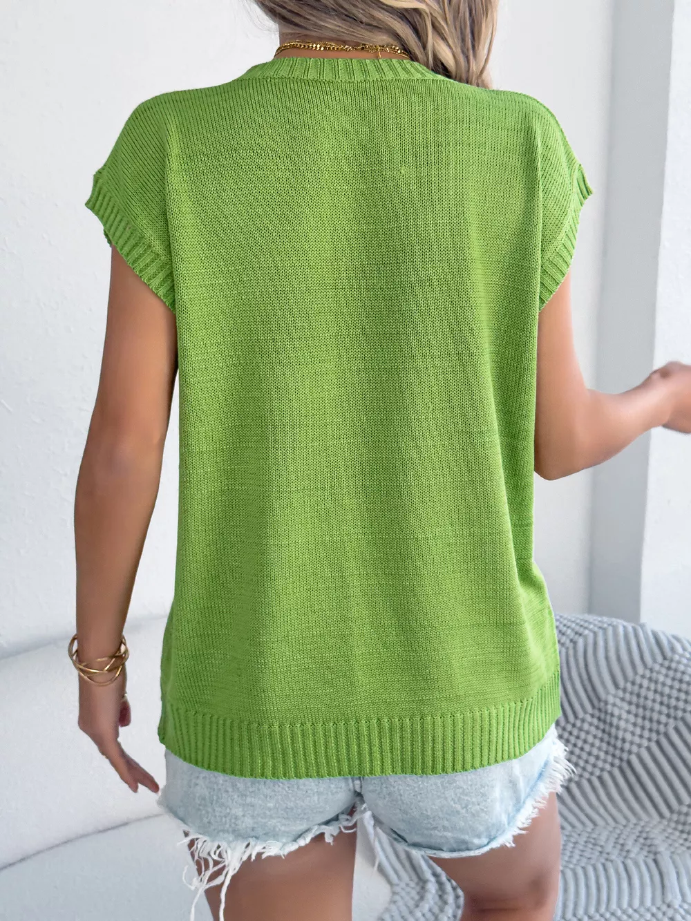 Flower Round Neck Sweater, image 9