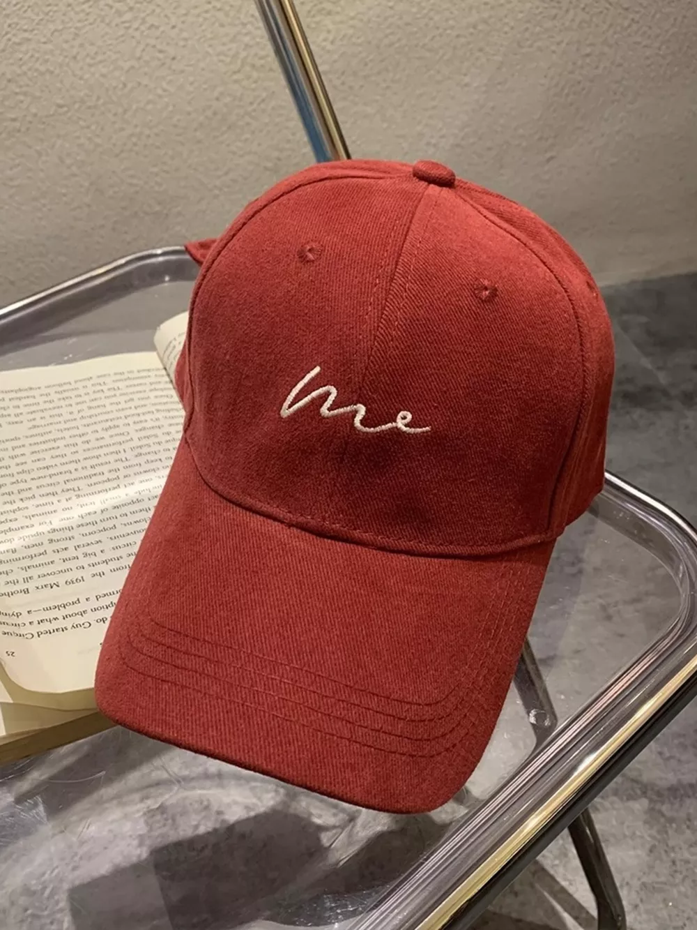 Embroidered Letter Baseball Cap