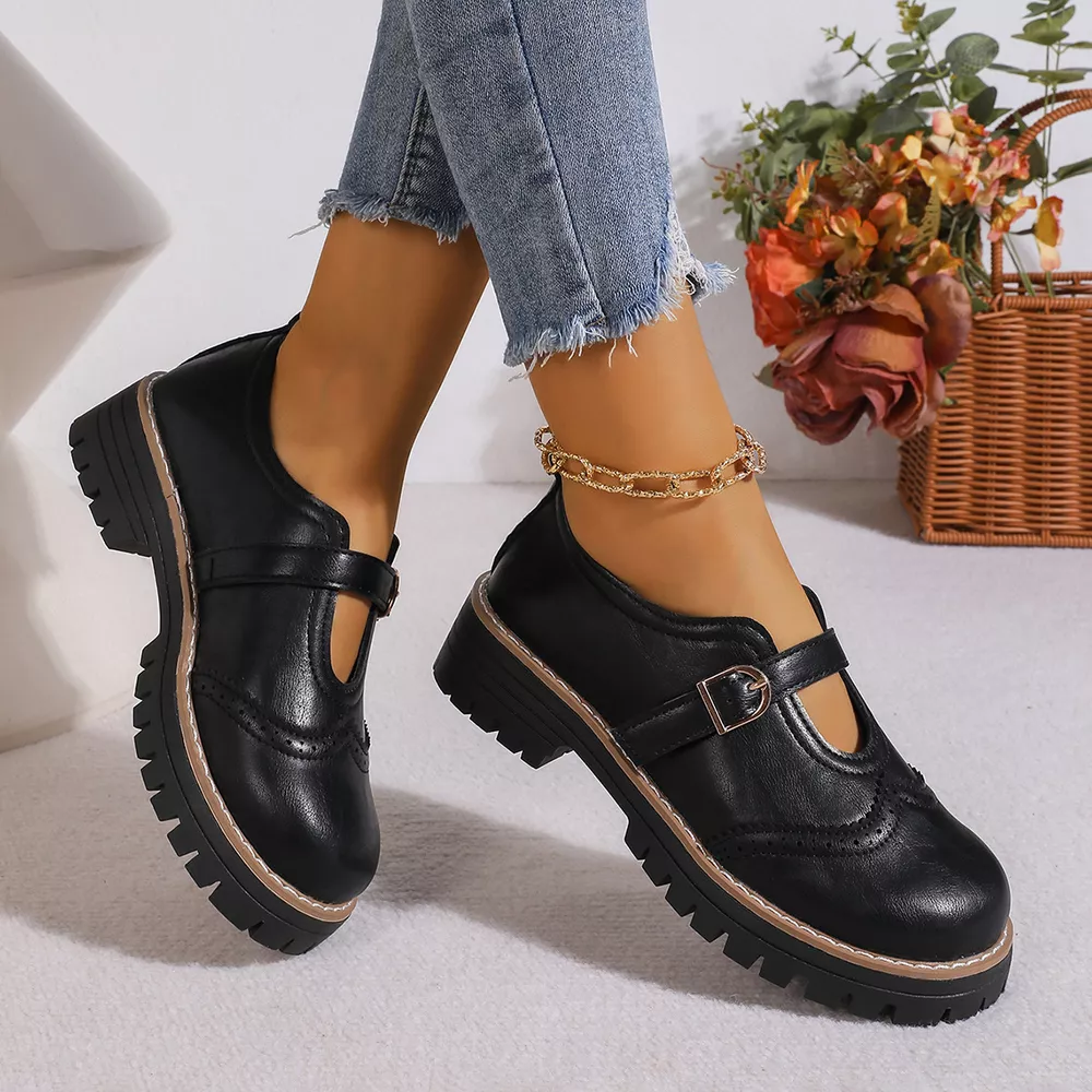 Round Toe Platform Loafers, image 7