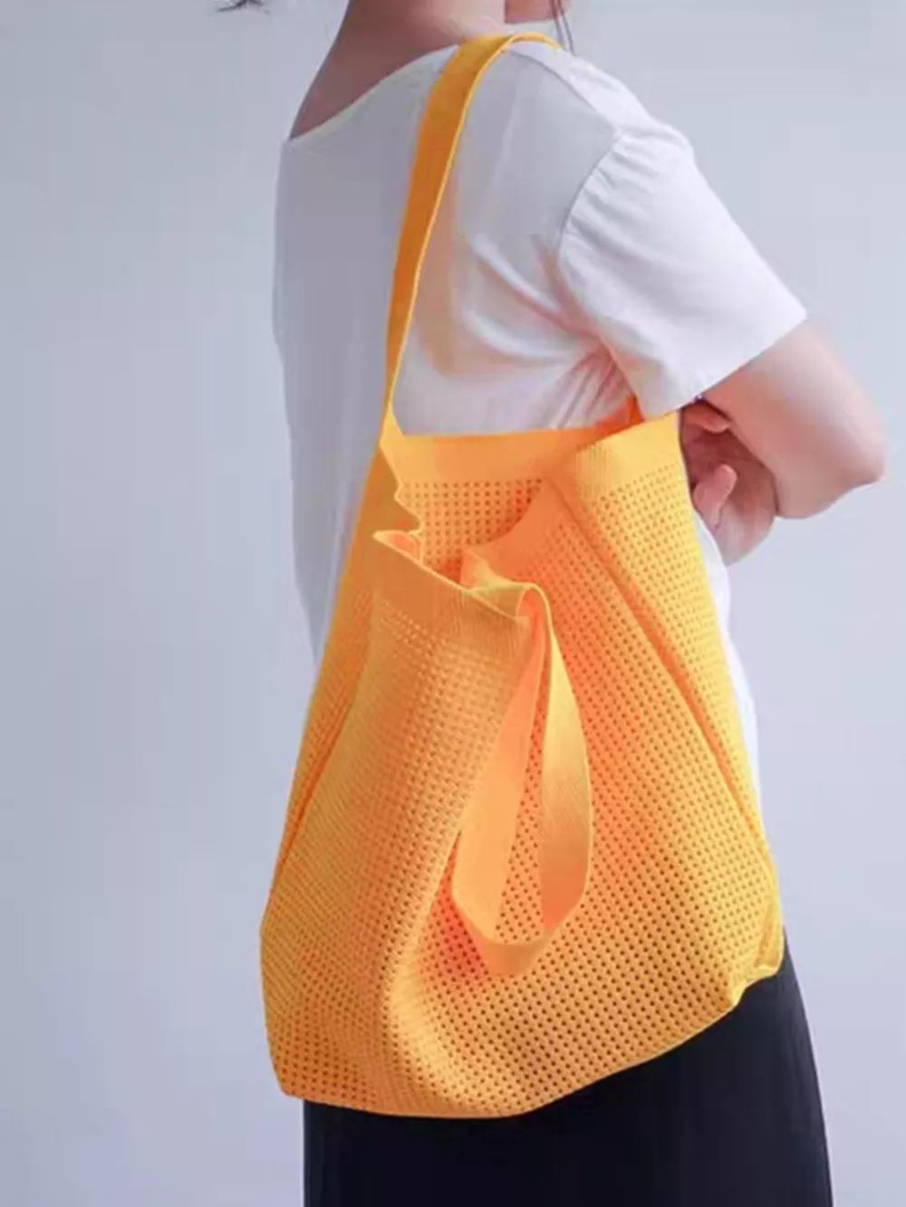 Lightweight Woven Shoulder Bag