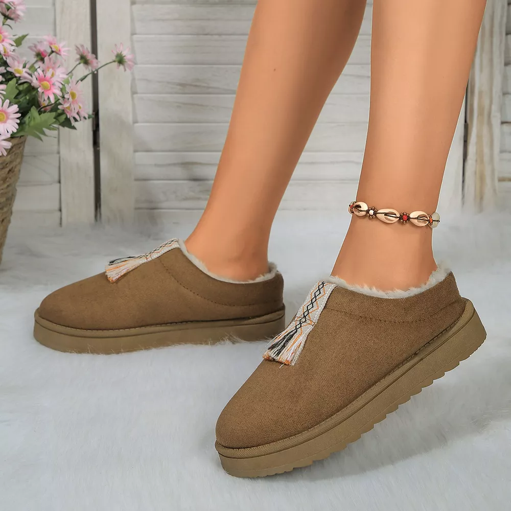 Round Toe Platform Slippers, image 12