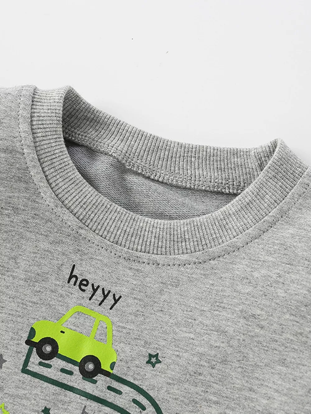 Children's Cartoon Car Crew Neck Sweatshirt, image 4