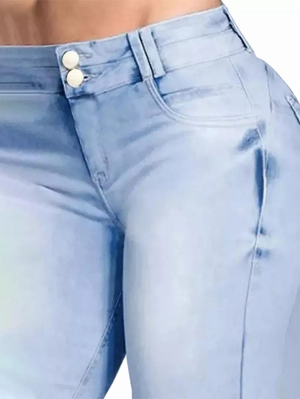Full Size Wash High-Waisted Flare Jeans Plus Size, image 5