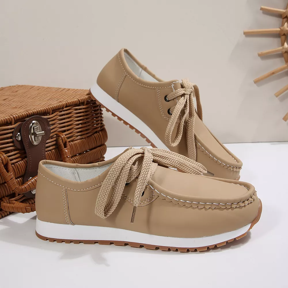Round Toe Lace Up Sneakers, image 7
