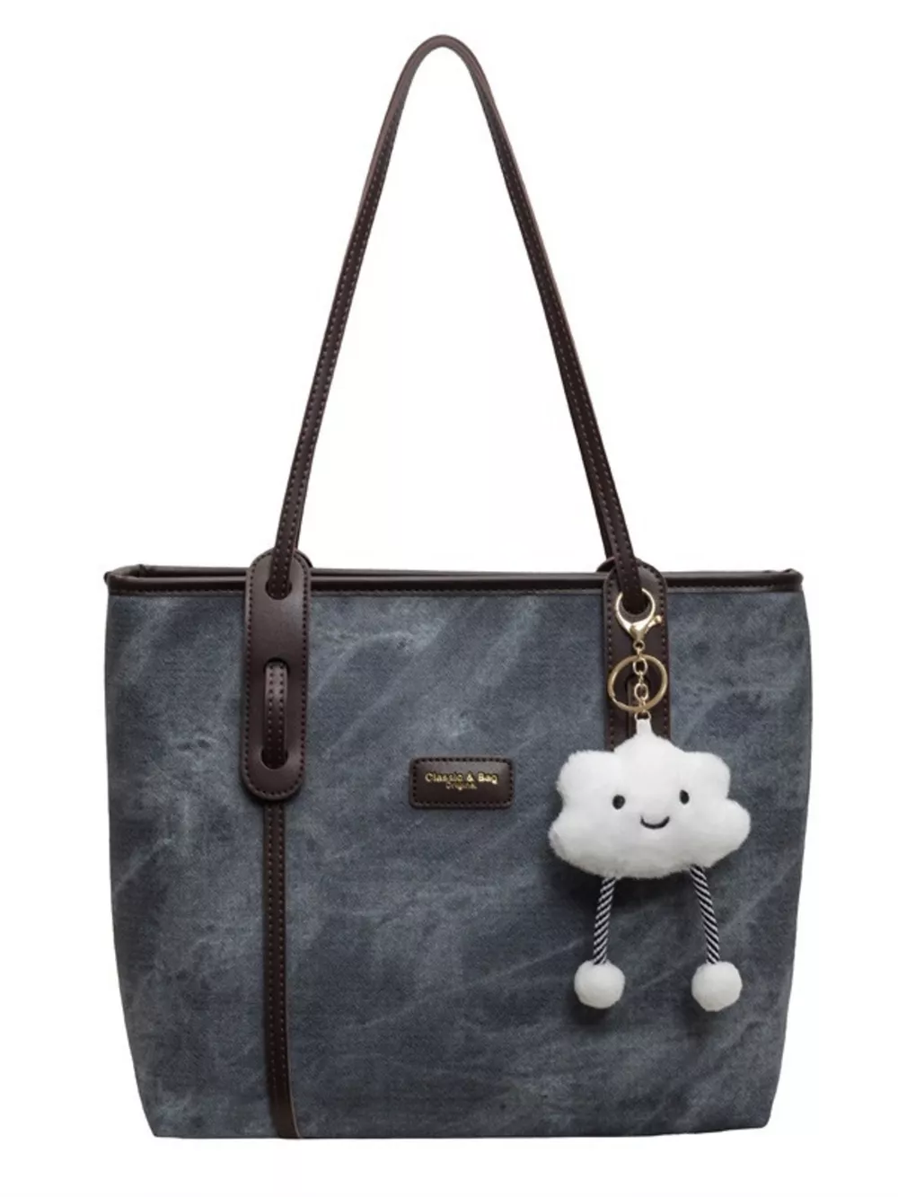 Vintage Style Cloud Charm Shoulder Bag, image 7