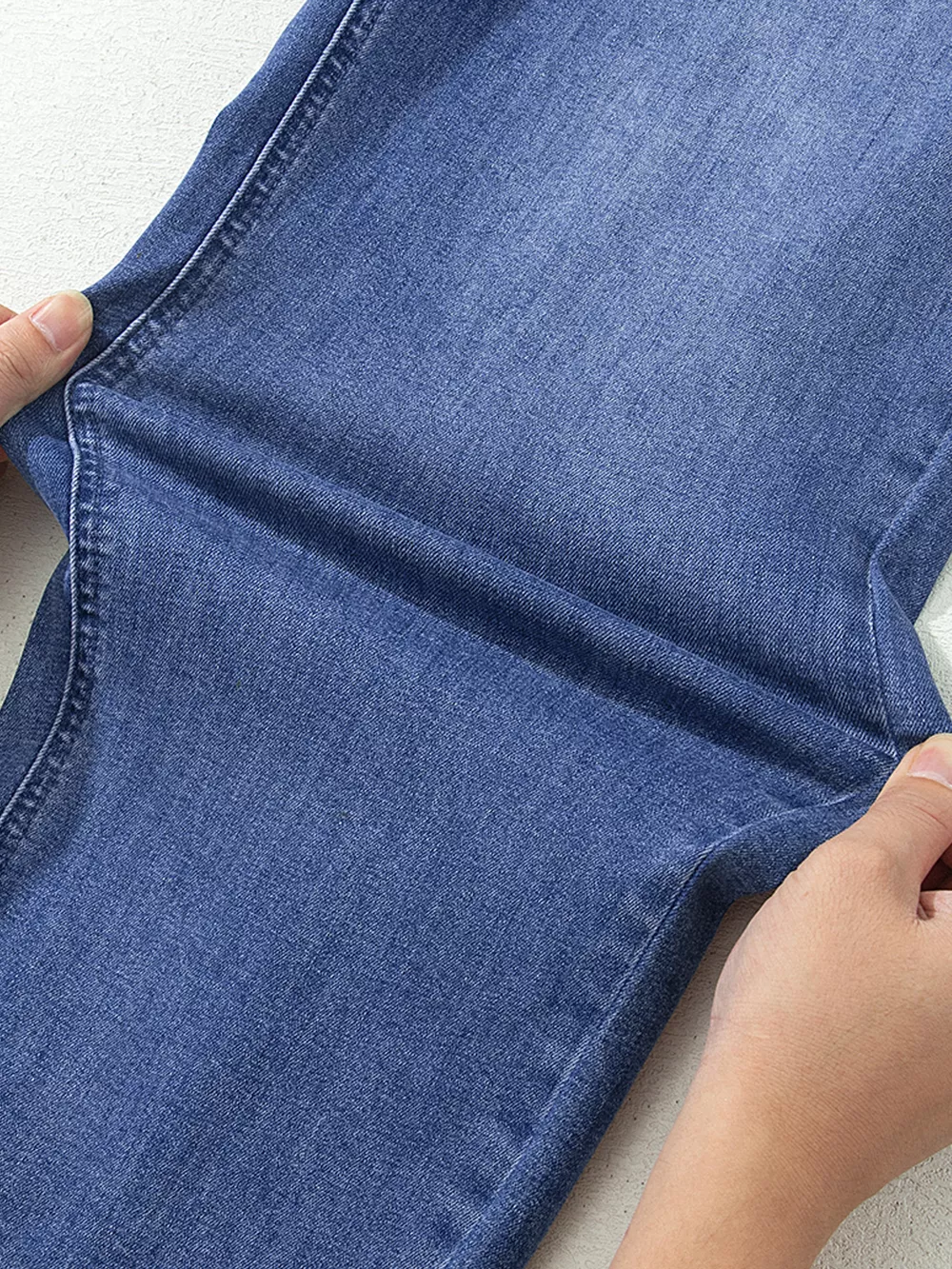 Drawstring Waist Ankle Length Casual Jeans Regular Fit Pocket Detail Jeans, image 12