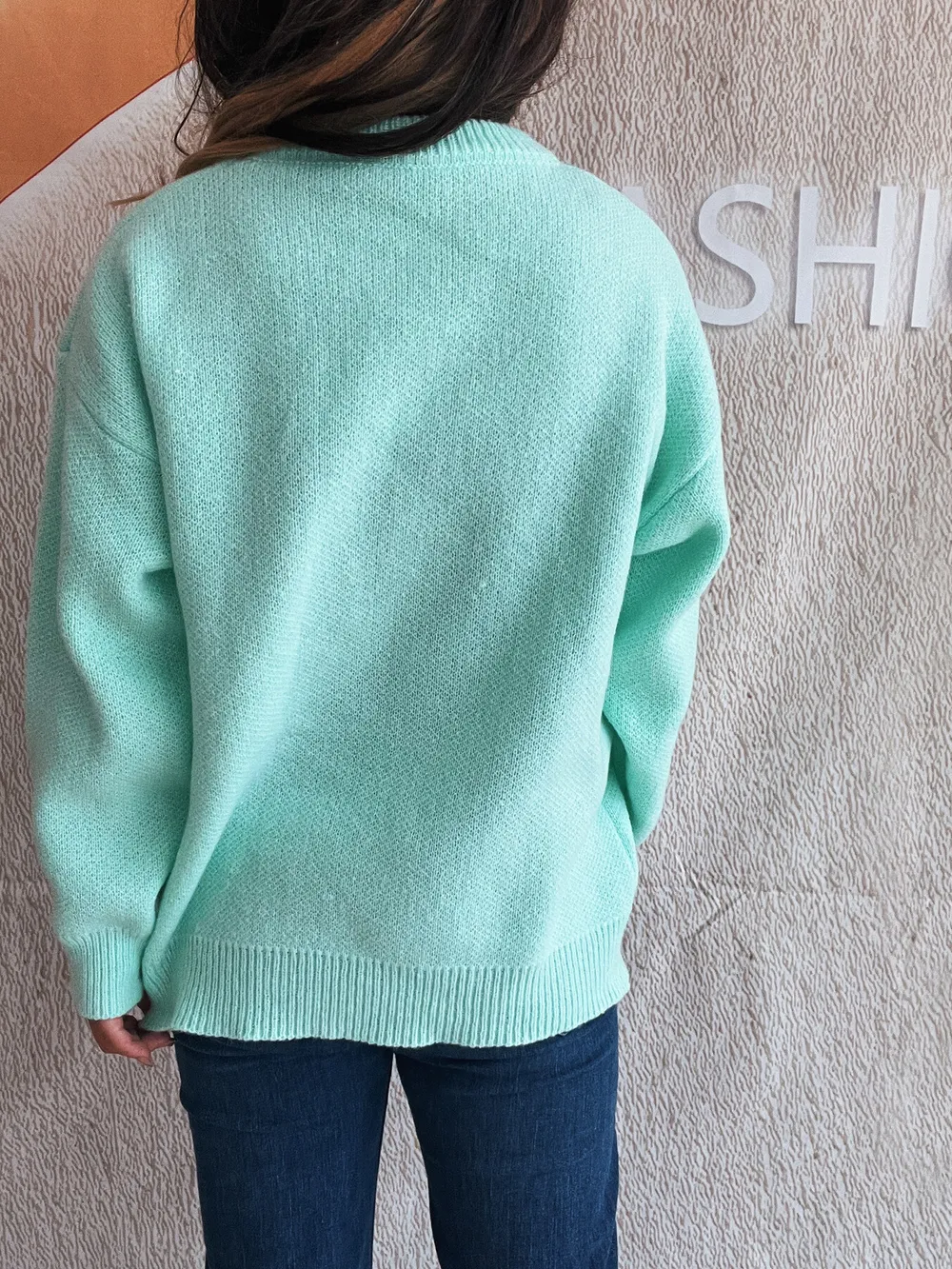 Cherry Round Neck Long Sleeve Sweater, image 10