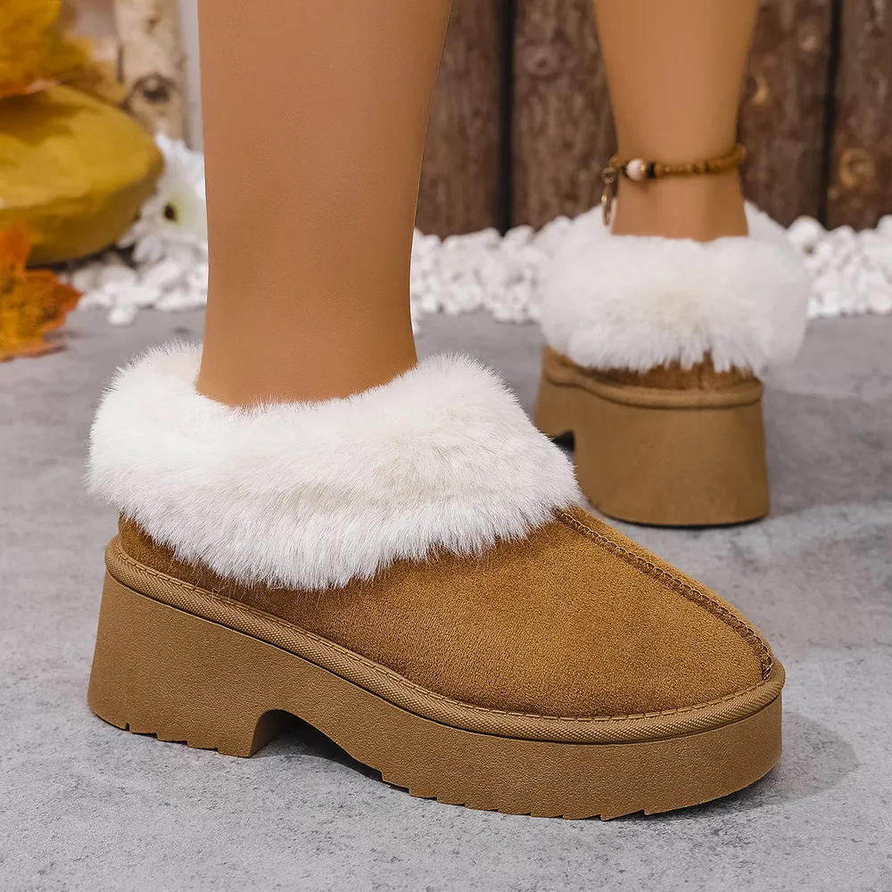 Cozy Fur-Lined Winter Platform Boots, image 8